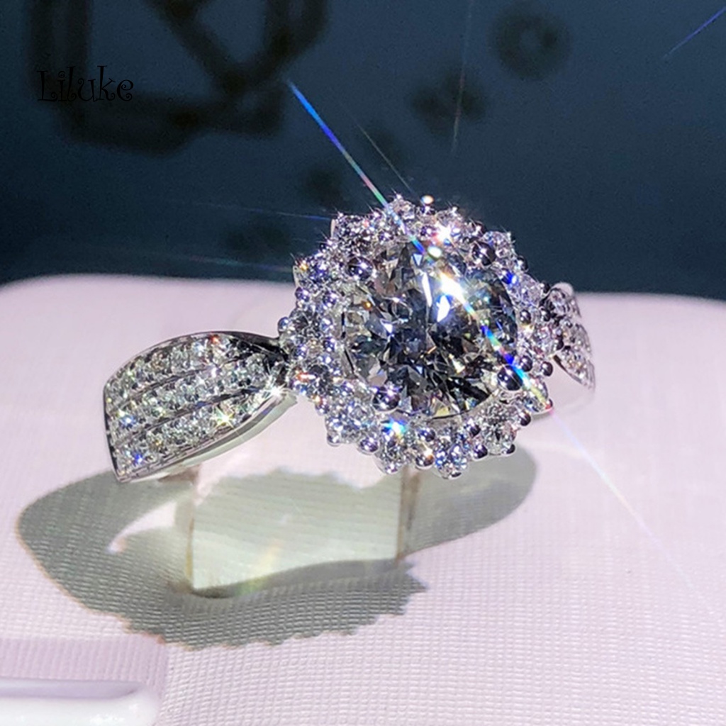 Nhẫn Đính Đá Kiểu Dáng Thời Trang Sang Trọng Cho Nữ