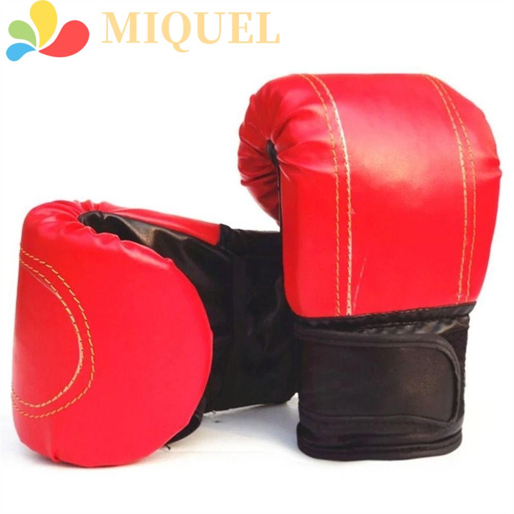 Găng Tay Đấm Bốc Màu Đỏ Đen Thoáng Khí Dành Cho Nam Và Nữ