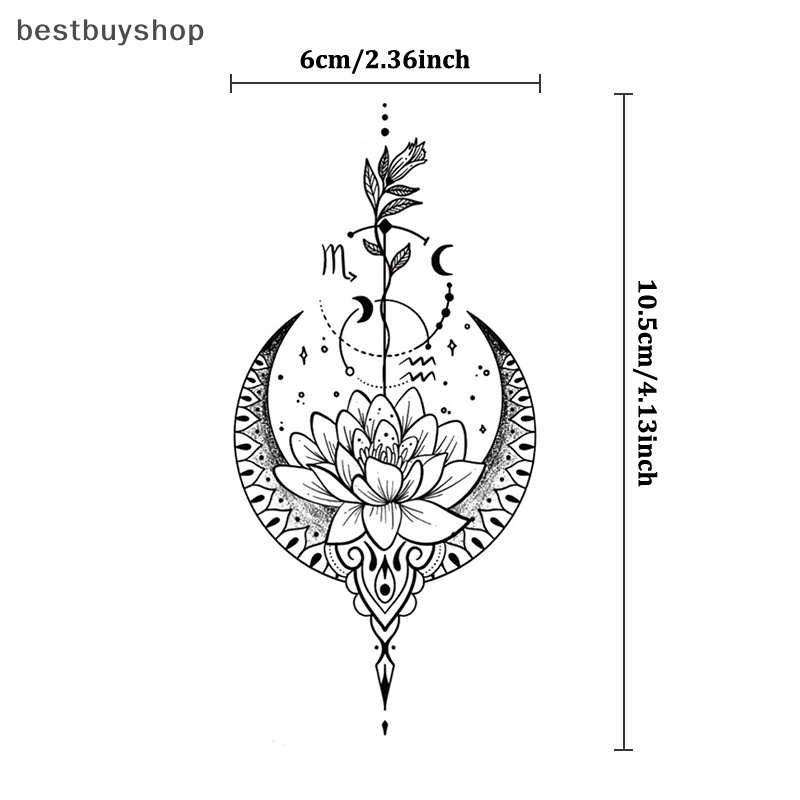 Hình Xăm Dán Tạm Thời Hình Rồng / Hoa / Rắn Chống Thấm Nước Mới