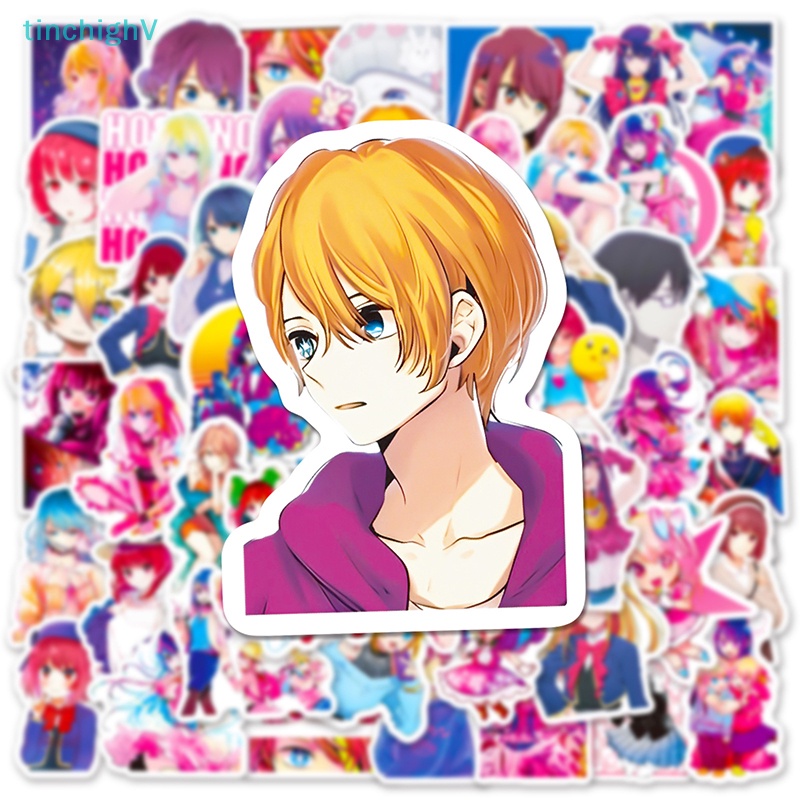 [TinchighV] 50 Nhãn Dán Hoạt Hình Oshi no Ko Anime Trang Trí Laptop Xe Hơi Ván Trượt [Mới]