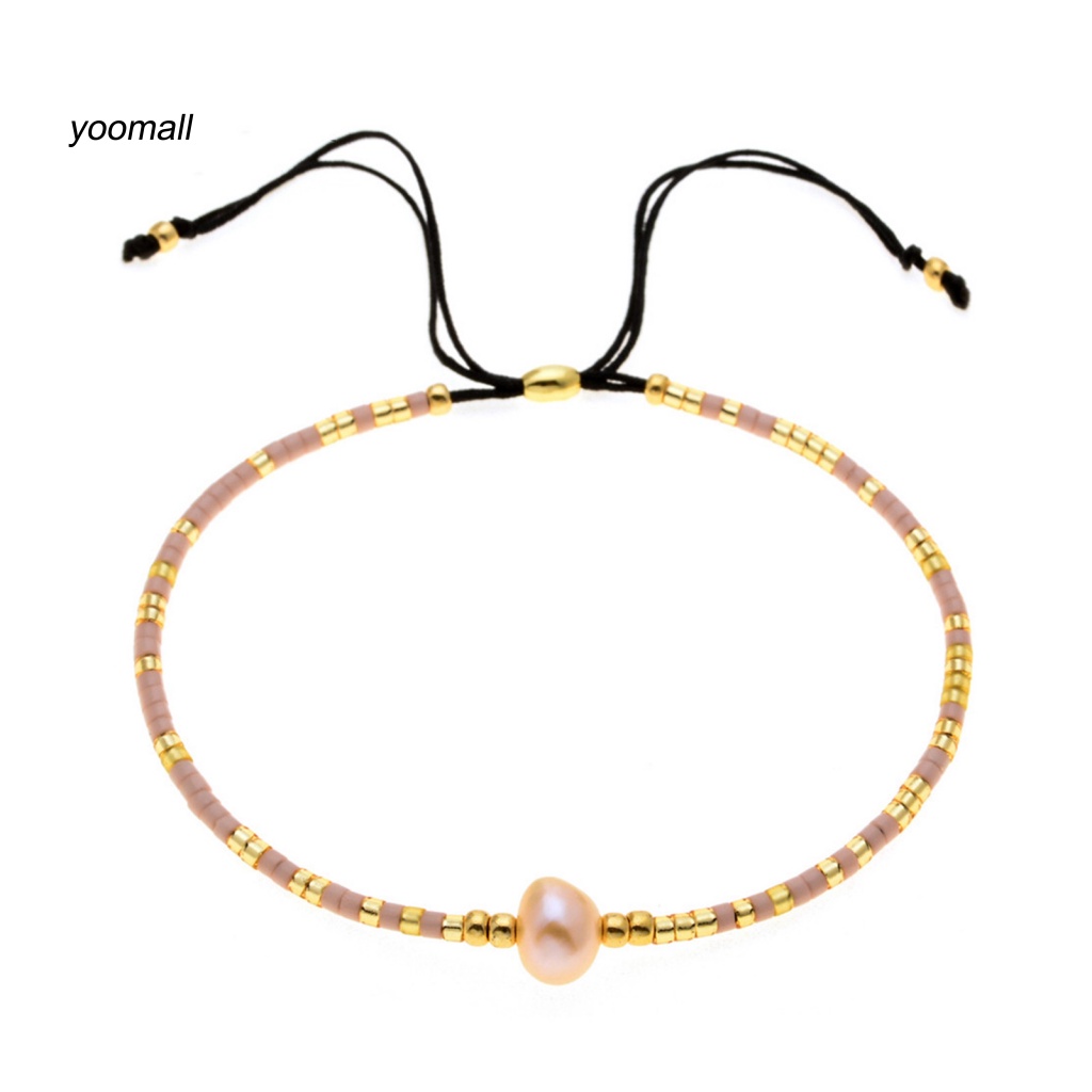 Vòng Đeo Tay Xỏ Hạt Pha Lê Giả Phong Cách Boho Quyến Rũ Cho Nữ