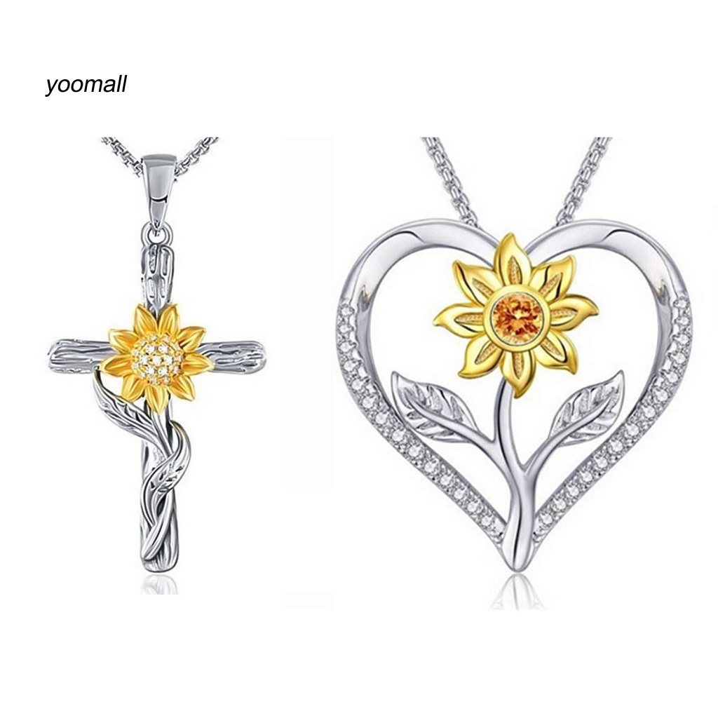 Vòng cổ Mặt Hình Trái Tim Đính Đá Lấp Lánh