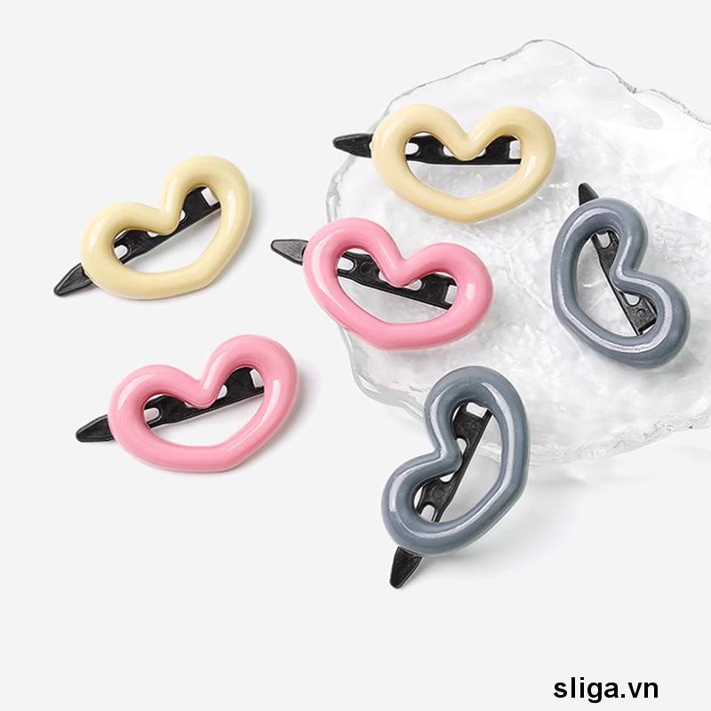 💌💌Kẹp Tóc Hình Trái Tim Nhiều Màu Sắc