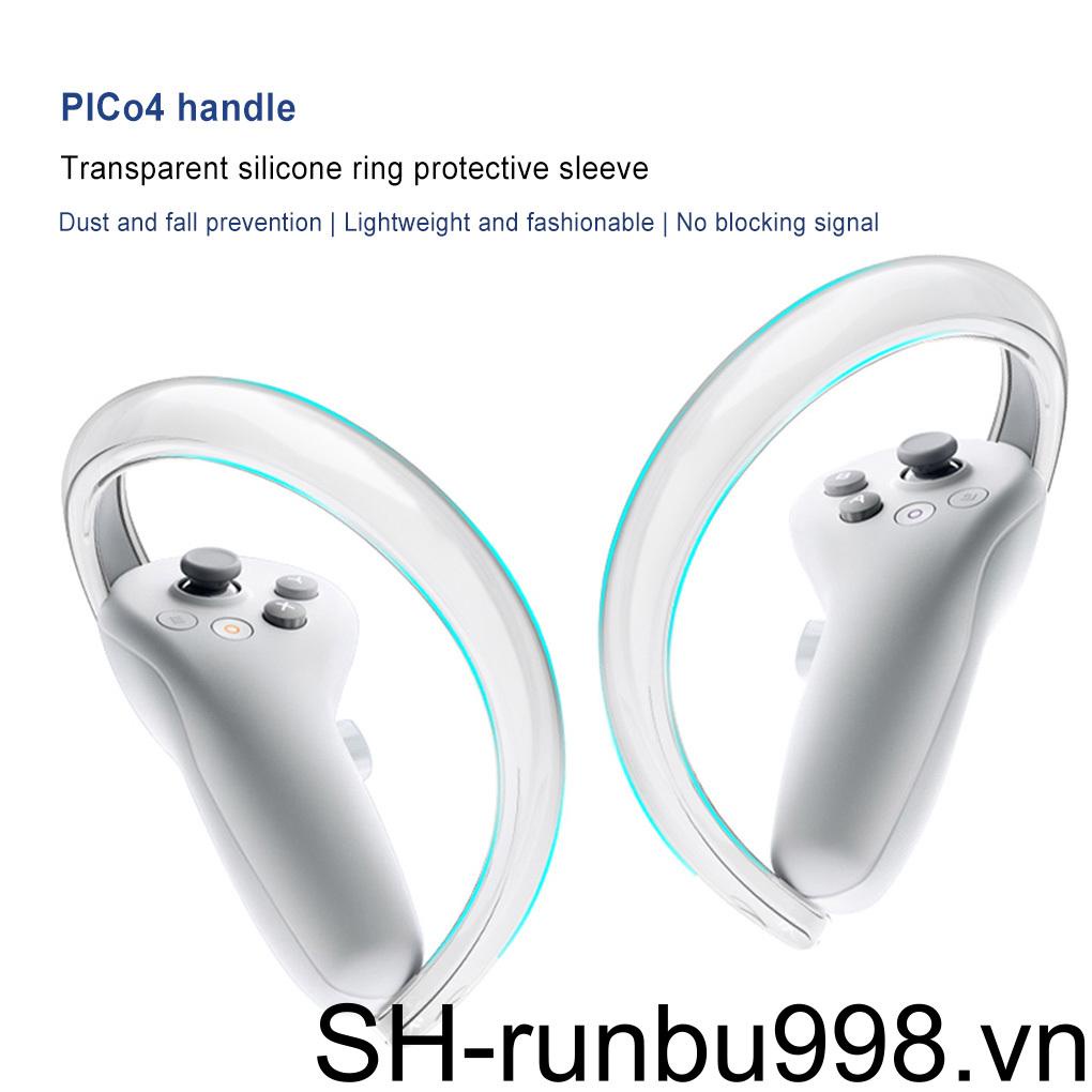Set 2 Ốp Silicon Bảo Vệ Tay Cầm Chơi Game Thực Tế Ảo Cho Pico Neo 4