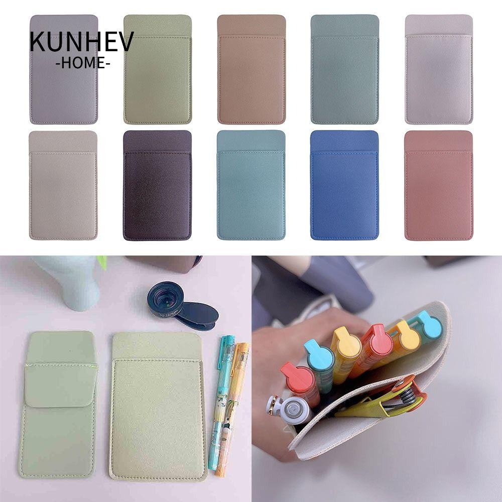 KUNHEV Bộ 3 Túi Đựng Bút Bằng Da Hai Lớp Sức Chứa Lớn Cho Bệnh Viện / Văn Phòng Ốp