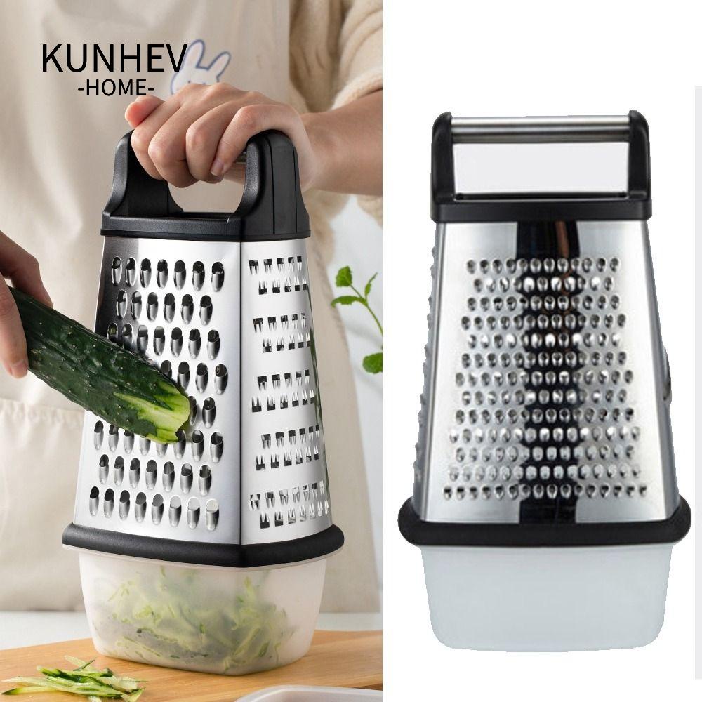 KUNHEV Dụng Cụ Bào Khoai Tây Bốn Mặt Bằng Thép Không Gỉ