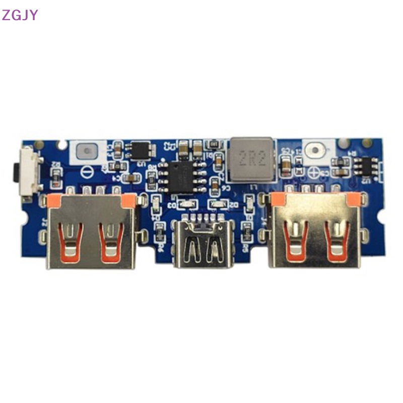Bảng Mạch Sạc Pin ZGJY Lithium Hai Cổng USB 5V 2.4A Micro / Type-C USB 18650 Mới