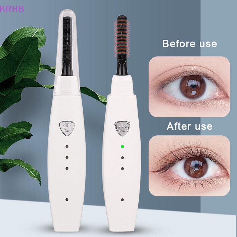 Dụng Cụ Uốn Cong Lông Mi Bằng Nhiệt 3 Cấp Độ Có Thể Sạc Lại Bằng Cổng USB Mới