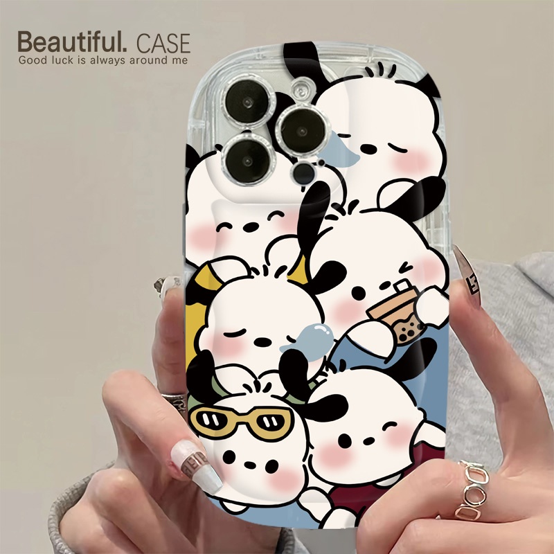 Ốp Điện Thoại Silicon TPU Mềm Trong Suốt Chống Sốc In Hình Cún Dễ Thương Cho IPhone 14 12 13 11 Pro XS Max XR X 8 + 7 Plus