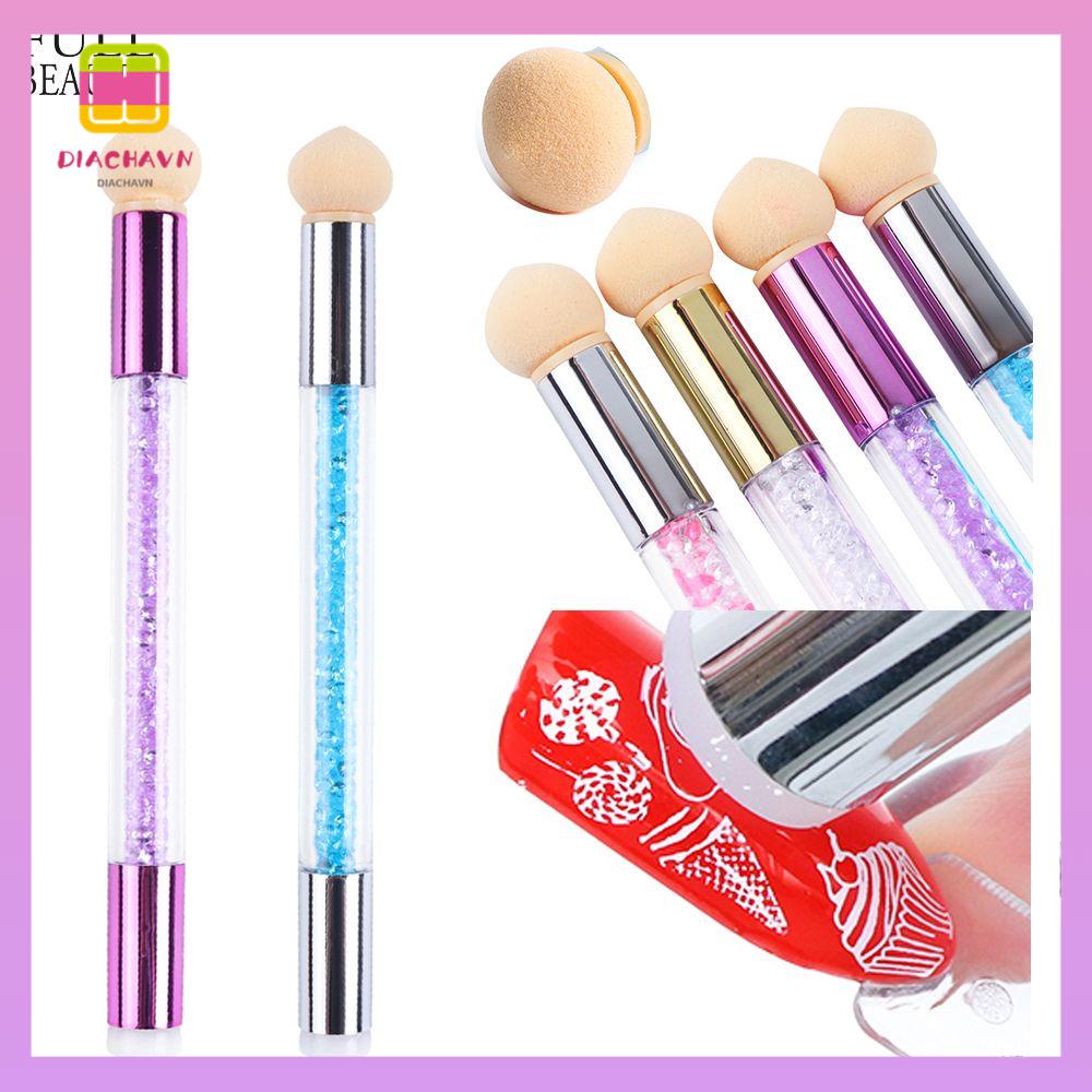 DIACHAVN Cọ Trang Trí Móng Tay Nghệ Thuật Hai Đầu Màu Gradient Tiện Dụng