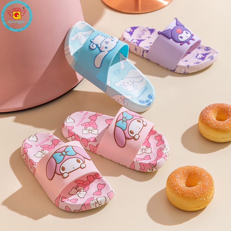 Sanrio Dép Sandal Đế Mềm Chống Trượt Họa Tiết Hoạt Hình Thời Trang Mùa Hè Cho Bé Gái