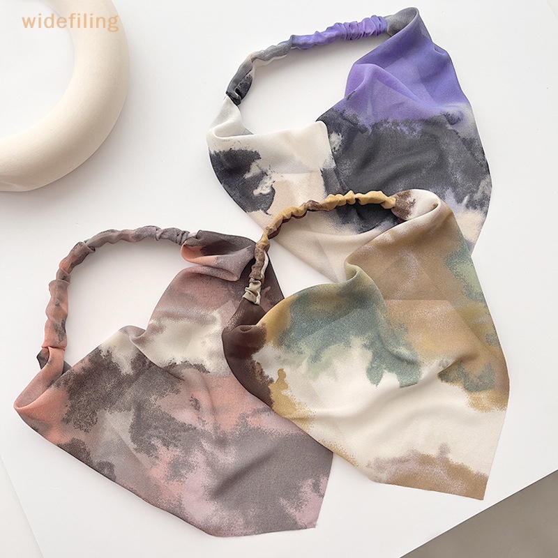 Khăn Bandana Mỏng Nhuộm Màu Hình Tam Giác Nhỏ Đơn Giản Thời Trang Mùa Hè Cho Nữ