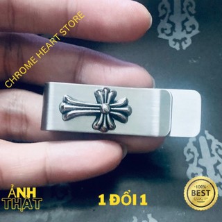 Kẹp tiền Chrome Heart logo cross cao cấp fullbox - Chrome Heart Store