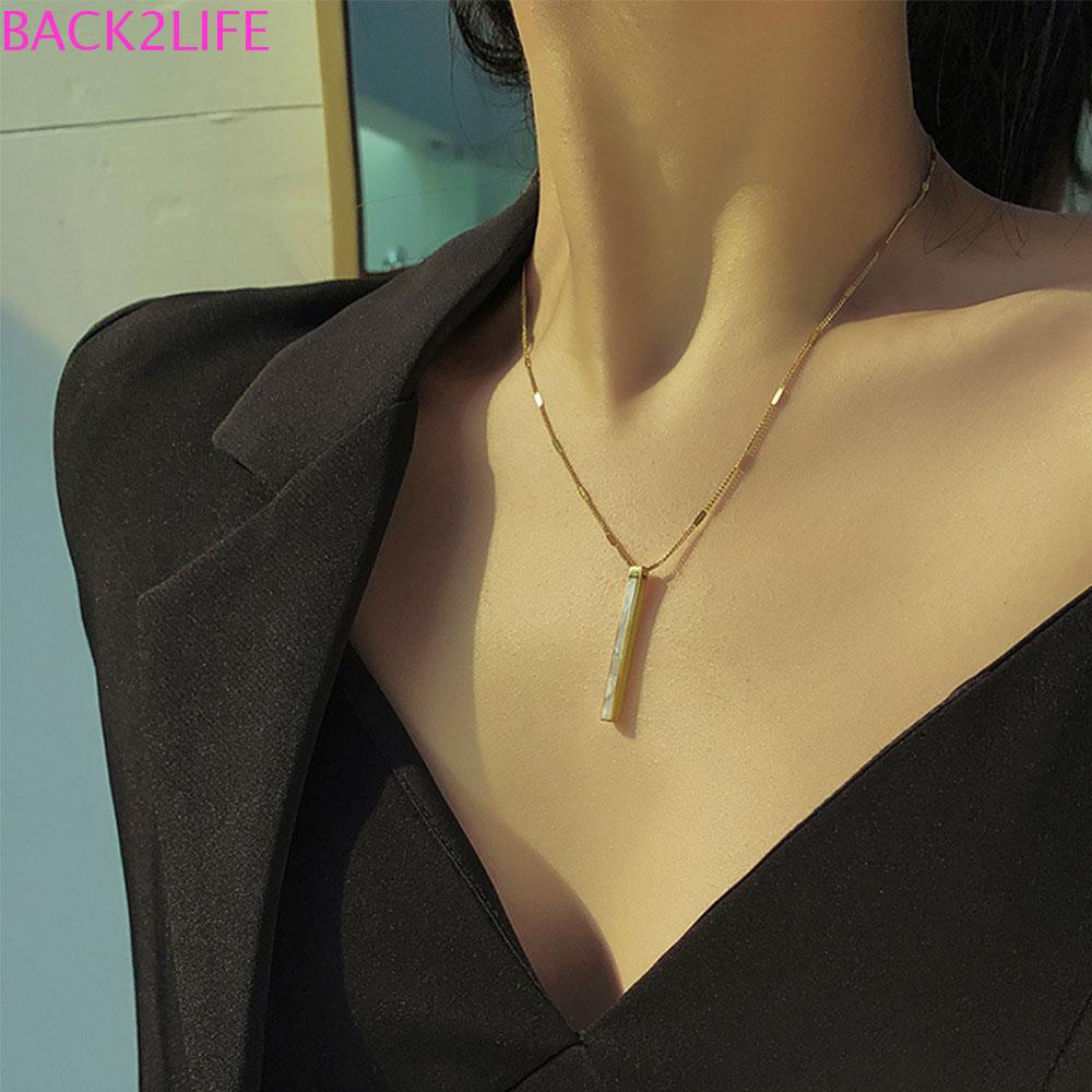 BACK2LIFE Vòng cổ Choker 2 Lớp Thanh Lịch Đơn Giản Kiểu Hàn Quốc Cho Nữ