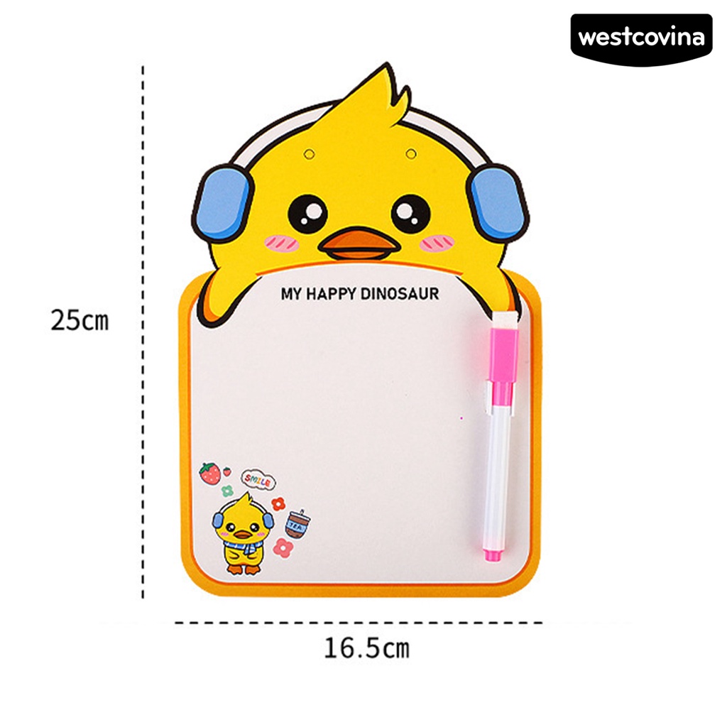 [WSTN]✎Bảng Vẽ Hình Động Vật Dễ Thương Có Thể Xóa Được Và Tái Sử Dụng Cho Trẻ Em