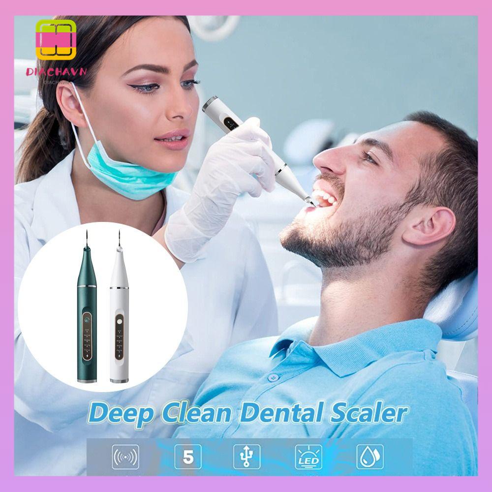 DIACHAVN Bộ Dụng Cụ Chăm Sóc Răng Với Đèn LED 5 Chế Độ Điều Chỉnh Được