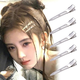 Phong cách punk kẹp tóc mái bên / kẹp tóc mỏ vịt nhỏ / kẹp tóc tạo kiểu phồng / cố định tóc