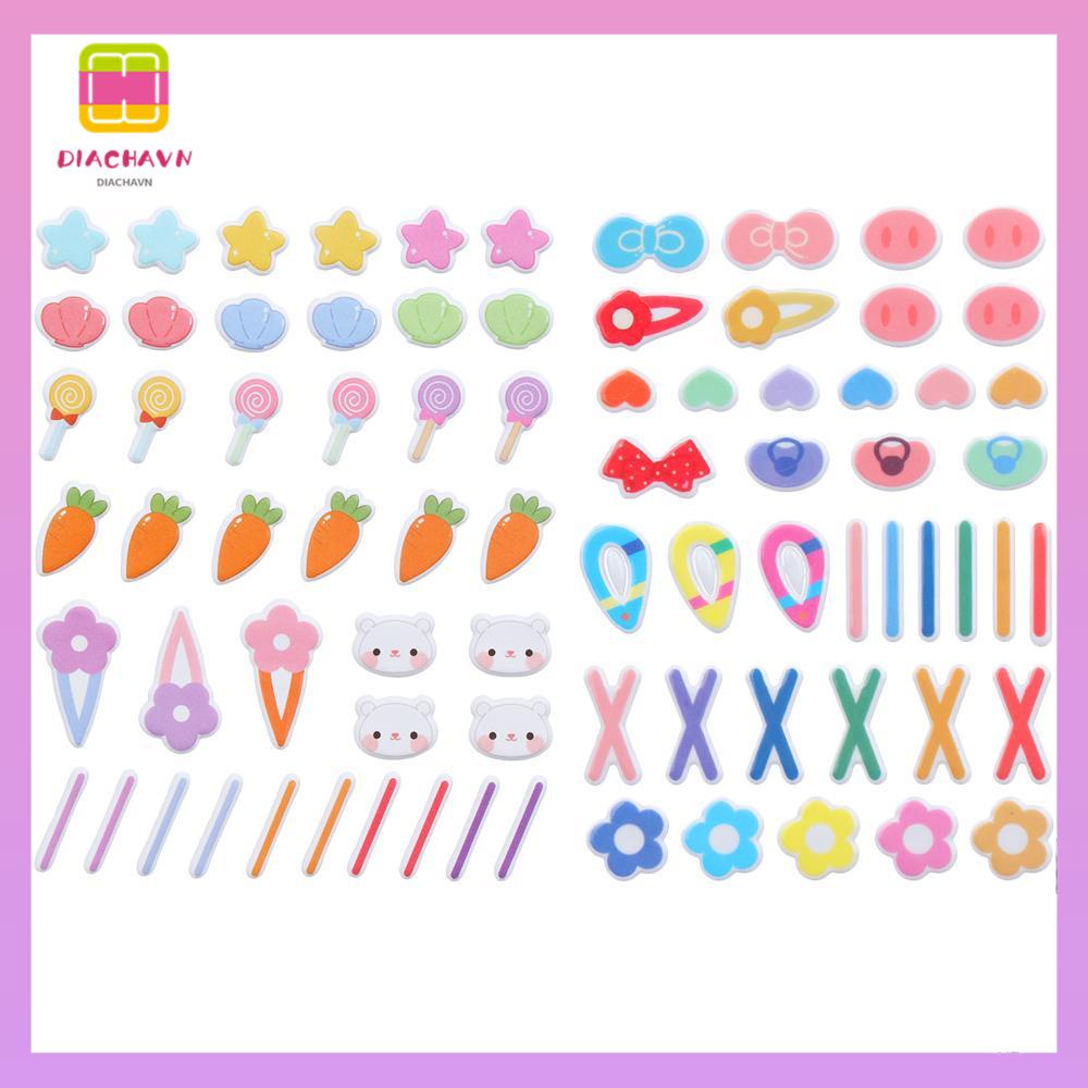 DIACHAVN Miếng Dán PVC Chống Thấm Nước Họa Tiết Hoạt Hình Trang Trí Búp Bê