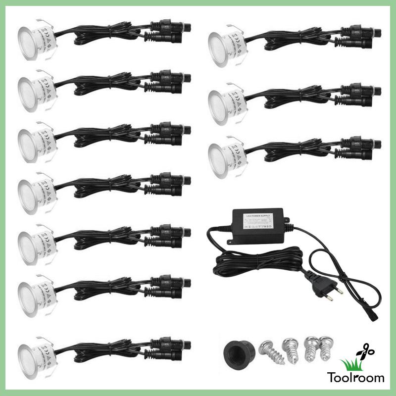 Set 10 Đèn LED IP67 Chống Thấm Nước Trang Trí Sân Vườn