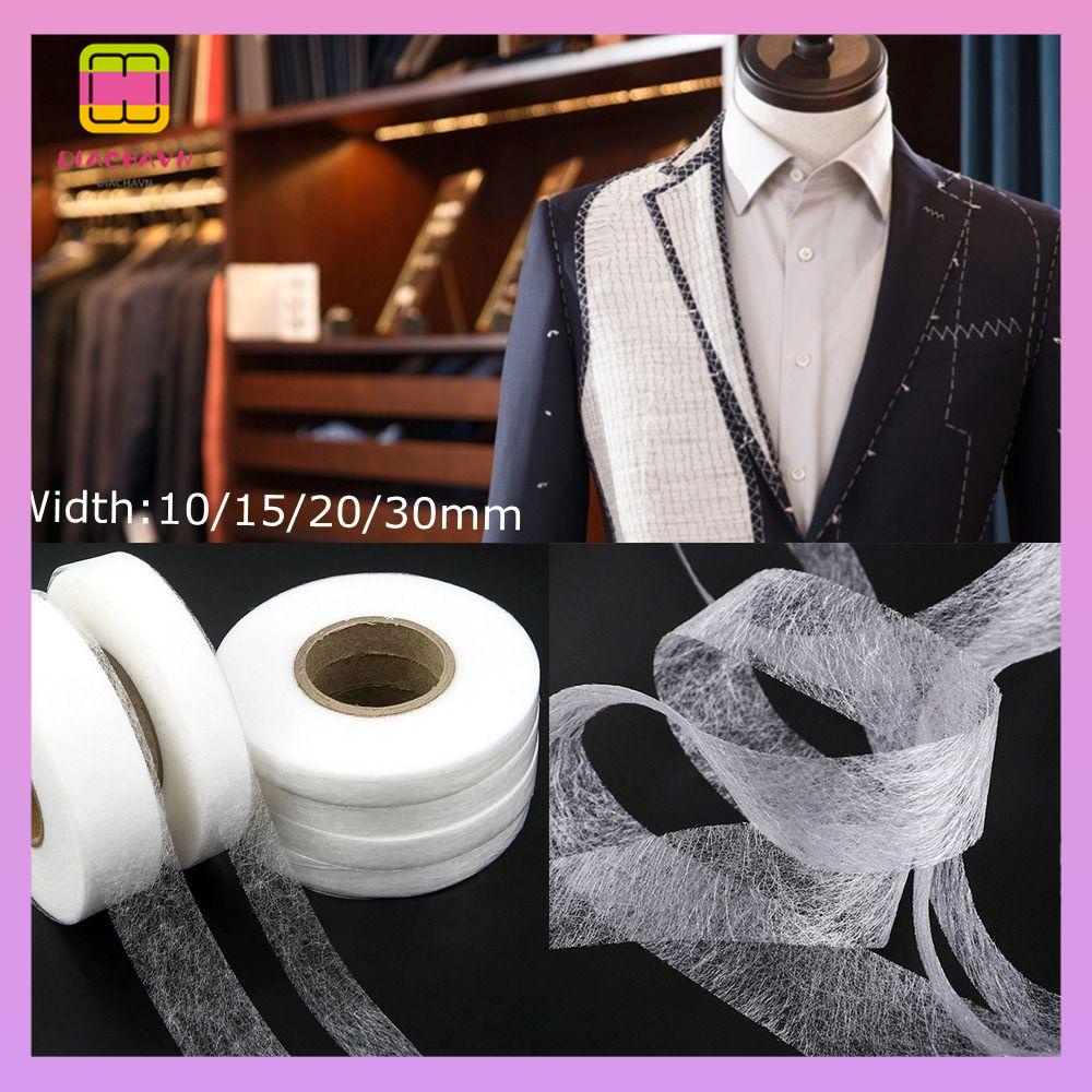 DIACHAVN Cuộn Băng Keo Vải Không Dệt Hai Mặt Màu Sắc Trắng Dùng Để May Vá