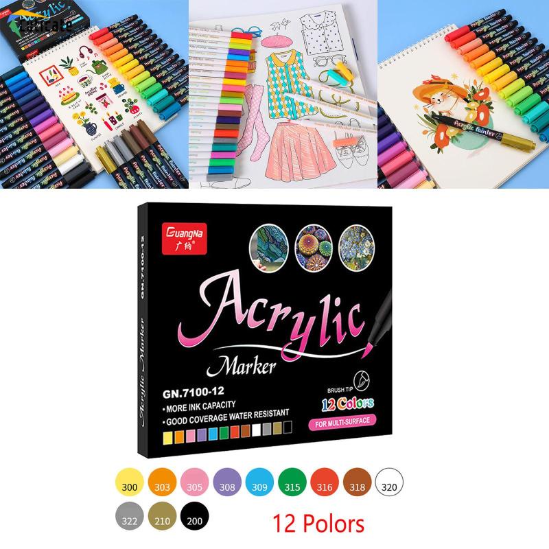 Set 1 / 24 / 36 Bút Acrylic 12 Màu