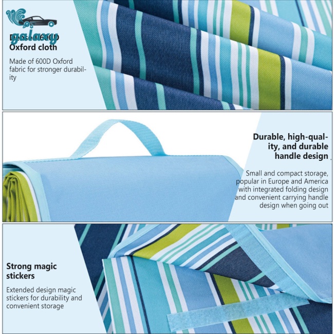 Galaxy Thảm Trải Bằng Vải Oxford 600d Chống Mòn Kích Thước 145 X 200cm Tiện Dụng Mang Theo Du Lịch Cắm Trại
