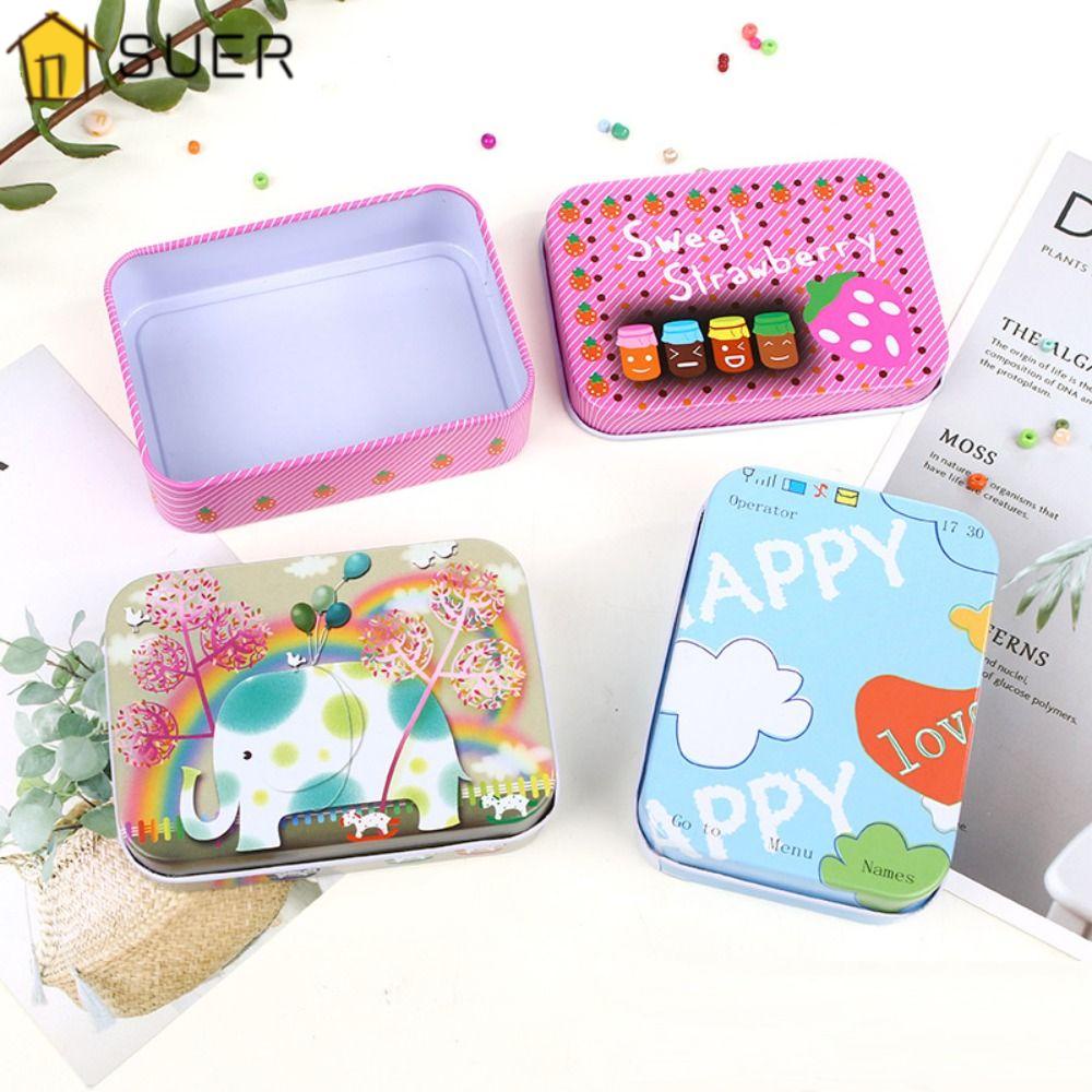 SUENIN Set 2 Lọ Thiếc Đựng Nến Nhiều Kiểu Dáng