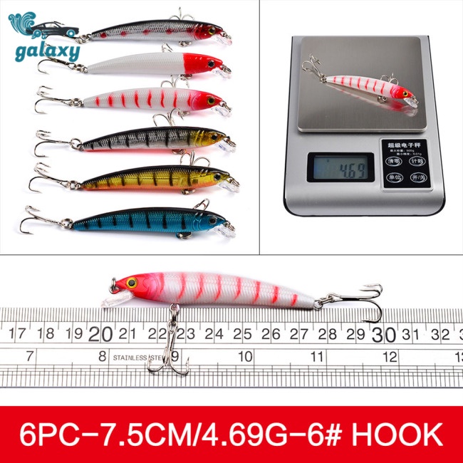 Galaxy Set 48 Mồi Giả Nhử Cá Bằng Nhựa Mềm Kèm Móc Câu