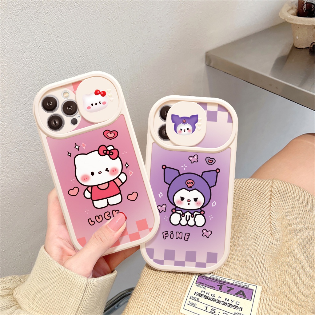 Ốp lưng iphone nắp trượt tròn Kuromi 6/6plus/6s/6splus/7/7plus/8/8plus/x/xs/11/12/13/14/pro/max/promax/plus