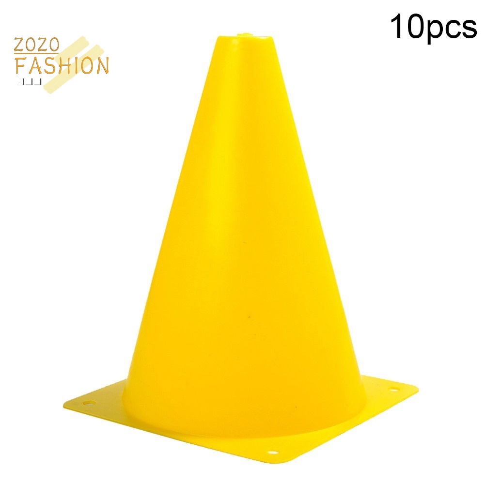 Set 10 Biển Báo Chống Xoắn Hình Nón Bằng Nhựa Dùng Luyện Tập Đá Banh / Bóng Rổ