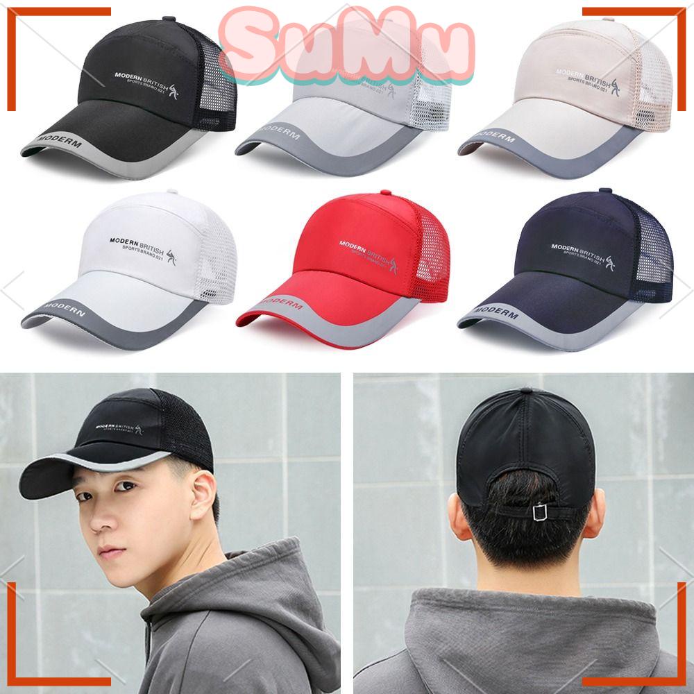 SUMU Mũ Lưỡi Trai Thể Thao Phối Lưới Thời Trang Cho Nam Nữ