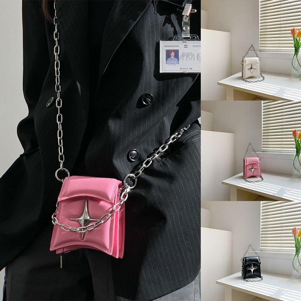 Túi Da PU Đeo Chéo Mini In Họa Tiết Ngôi Sao Thời Trang Cho Nữ