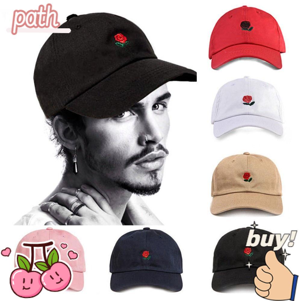 Mũ Lưỡi Trai Chất Liệu Polyester Thêu Hình Hoa Hồng Thoải Mái Thời Trang Cho Nam Và Nữ