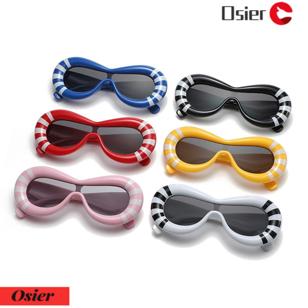 OSIER1 Kính Mát Hình Oval Y2K Chống Tia UV400