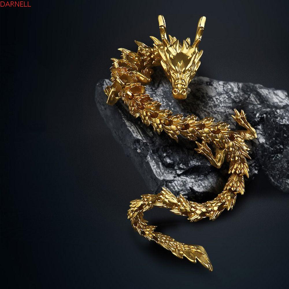 DARNELL Mô Hình Rồng 3D Thủ Công Có Thể Di Chuyển Dùng Để Trang Trí