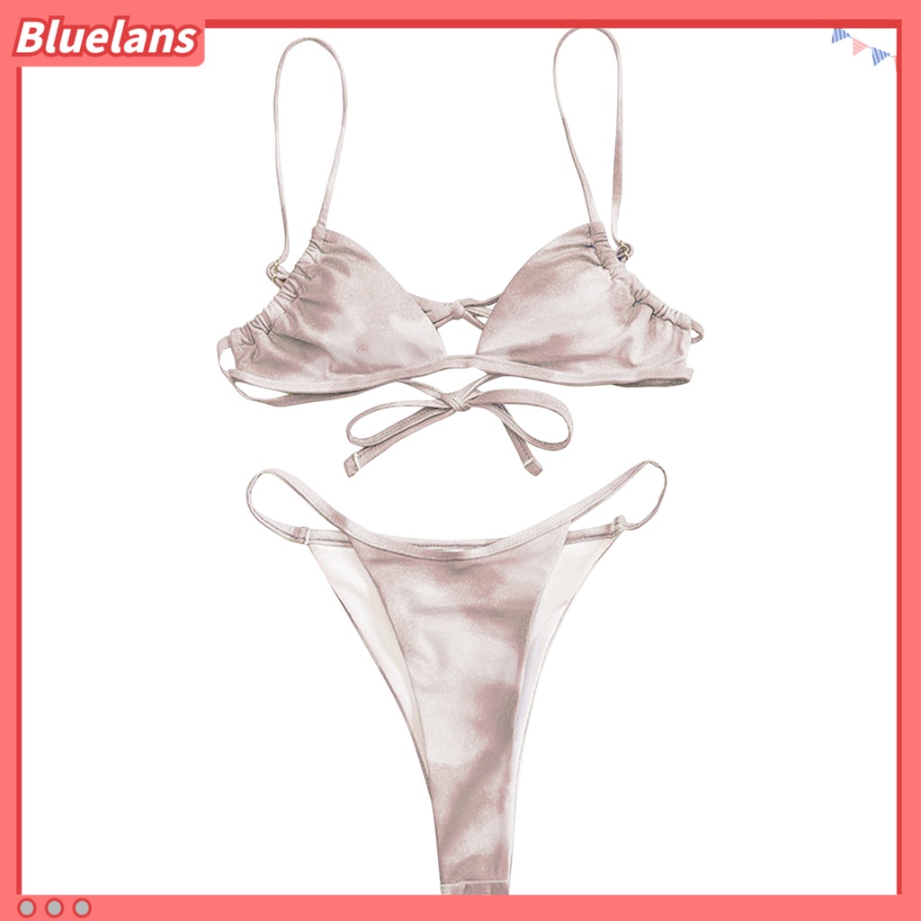 Bộ Đồ Bơi 2 Mảnh Màu Sắc Thời Trang Mùa Hè Cho Nữ