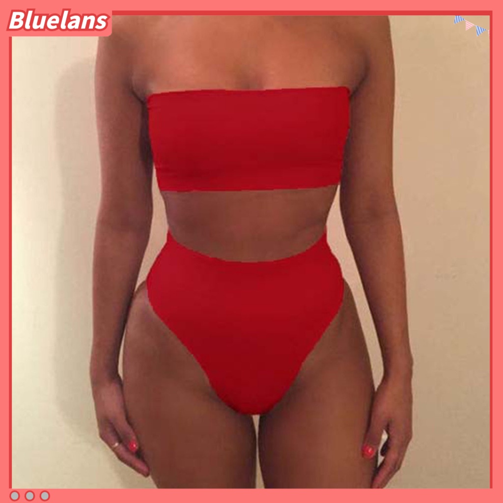 Bộ Đồ Bơi 2 Mảnh Màu Sắc Thời Trang Mùa Hè Cho Nữ