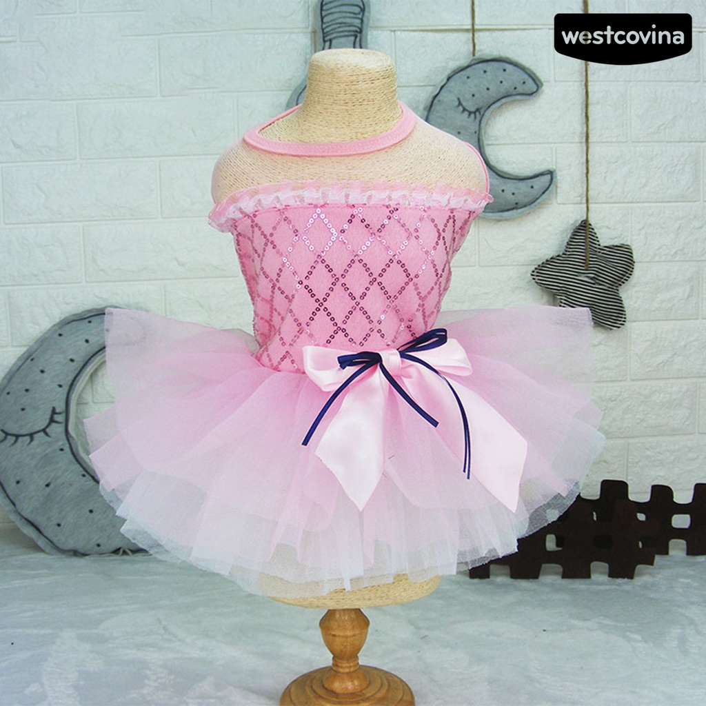 [COD]♞Đầm Không Phai Họa Tiết Chấm Bi Thắt Nơ Xinh Xắn Thoáng Khí Cho Cún Cưng