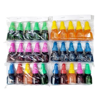 Combo 5 chai màu thực phẩm chai 5ml - Nguyên liệu tạo màu - Màu đổ rau câu