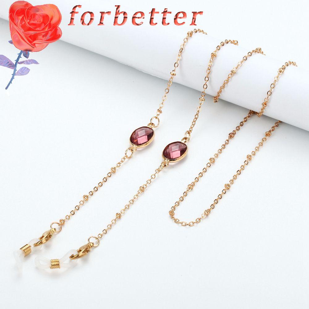 FORBETTER Dây Đeo Mắt Kính Bằng Kim Loại Chống Trượt Chống Thất Lạc