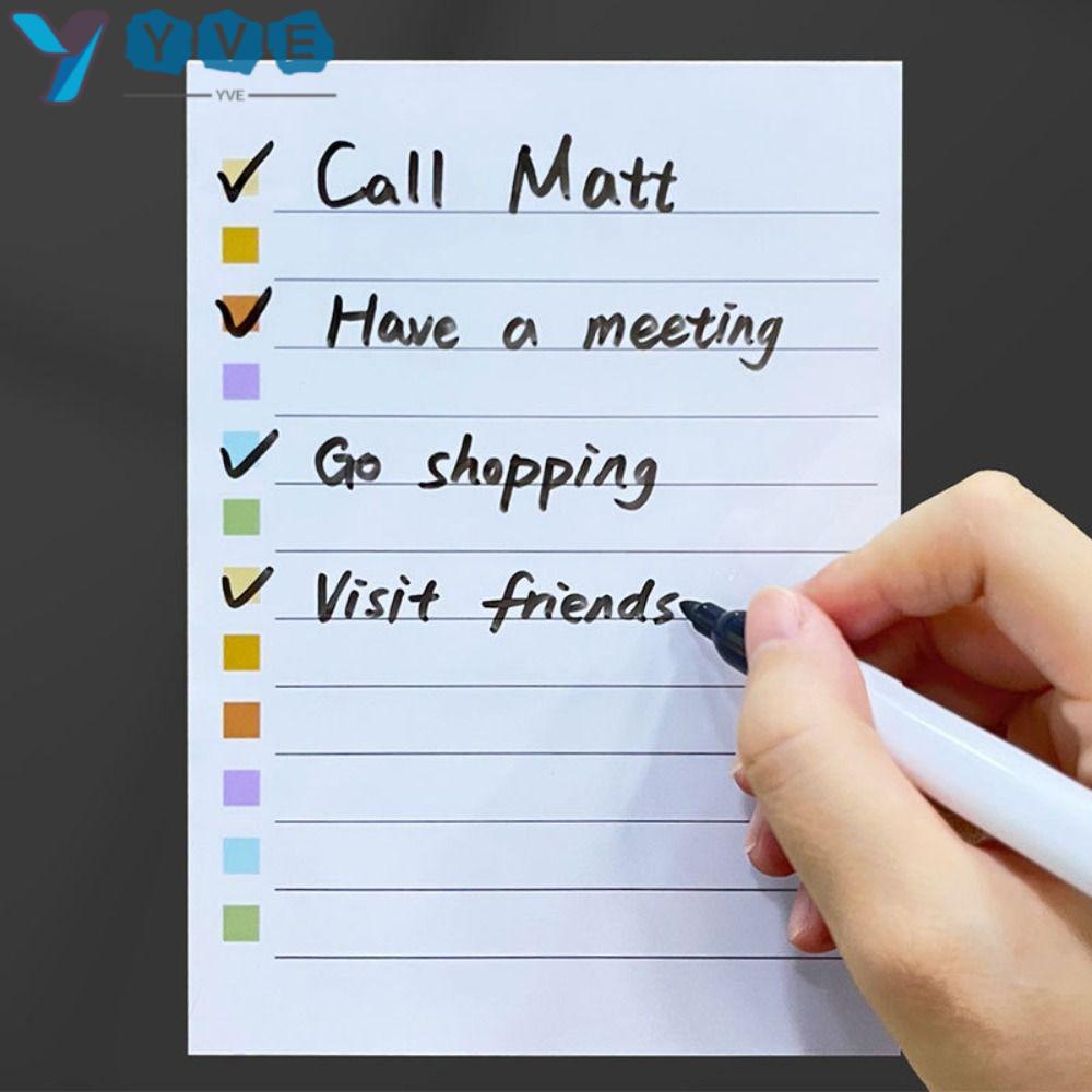YVE Set 6 Giấy Ghi Chú Nhắc Nhở Có Thể Tháo Rời Tiện Lợi