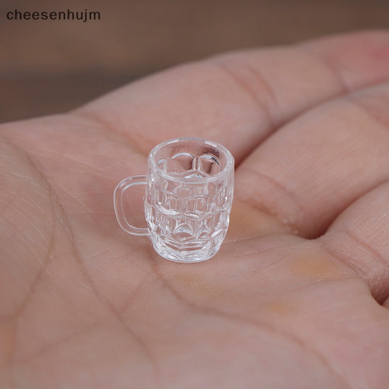 Set 2 Ly Rượu mini Tỉ Lệ 1: 12 Xinh Xắn Dùng Để Trang Trí Nhà Búp Bê