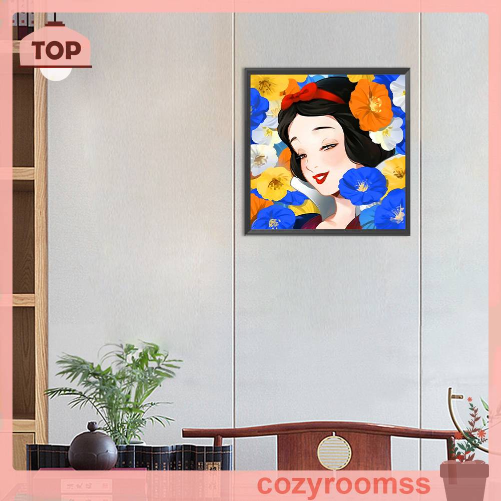 Tranh Đính Đá Kim Cương Toàn Bộ 5D DIY Hình Vẽ Công Chúa