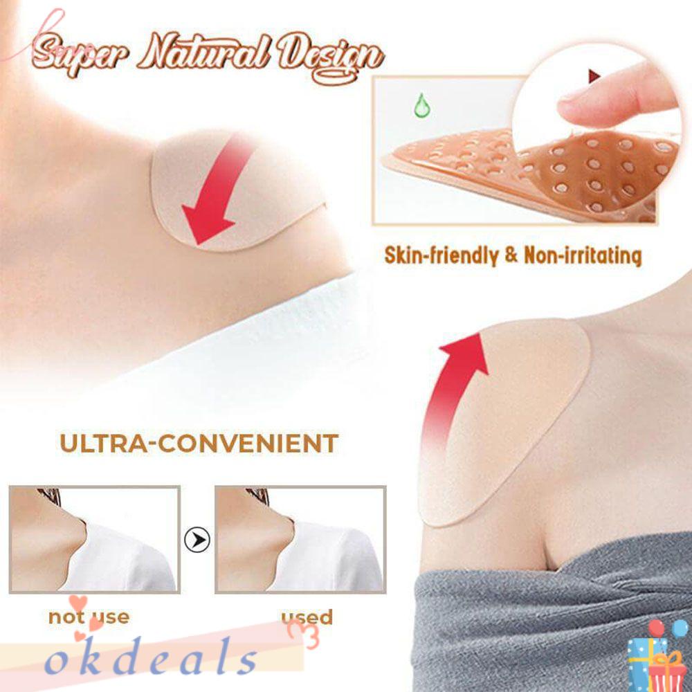 OKDEALS Bộ 2 Miếng Đệm Vai Bằng Silicon Mềm Giúp Tăng Cường Sức Mạnh