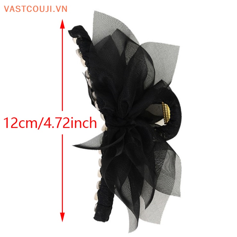 Kẹp Tóc Hình Nơ Lớn Bằng Vải Gạc Gợi Cảm Cho Nữ