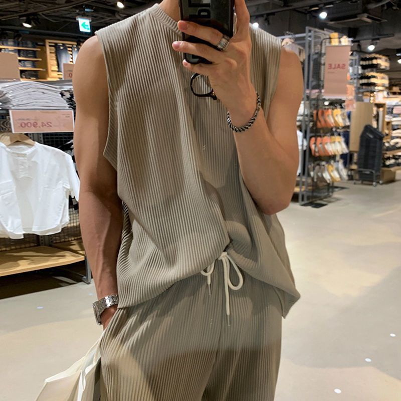 Áo Thun Thể Thao Không Tay Thời Trang Mùa Hè Hàn Quốc Dành Cho Nam