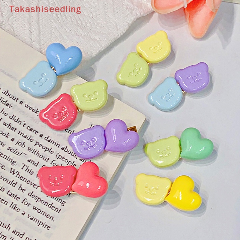 Kẹp Tóc Hình Chú Gấu Hoạt Hình Màu Sắc Ngọt Ngào Cho Nữ