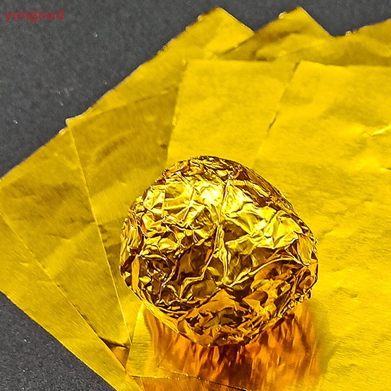 (YGD) 100 Tờ Giấy Nhôm 20 * 20cm Gói Kẹo Sô Cô La Đám Cưới