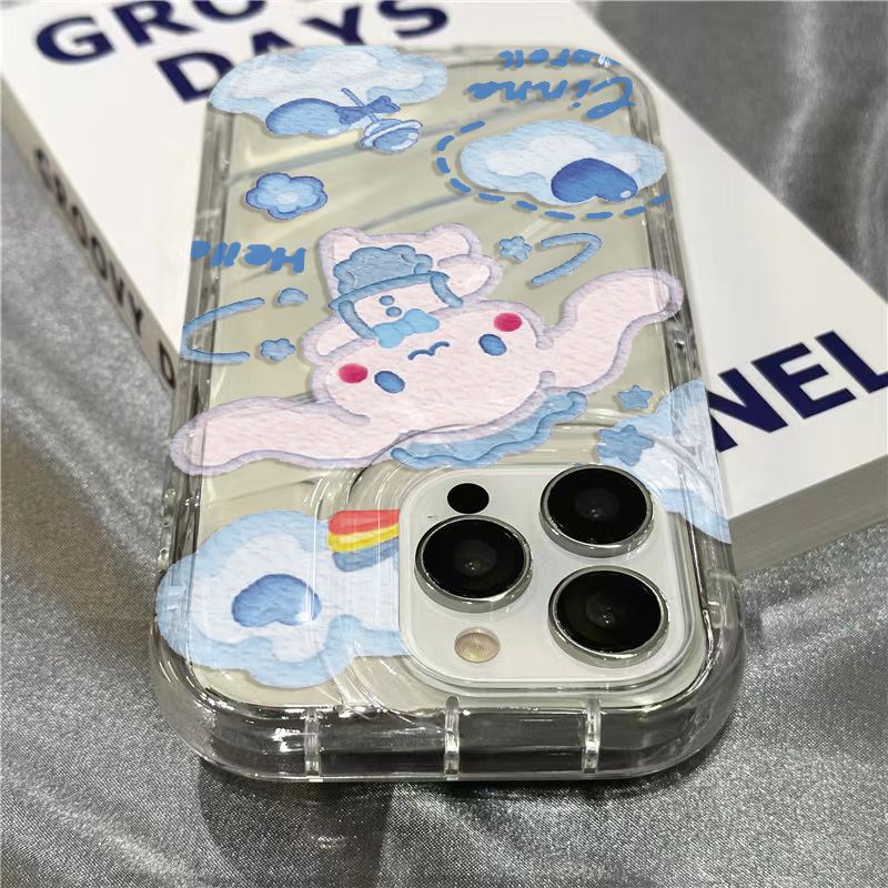 Ốp Điện Thoại Mềm Trong Suốt Hình Cún Cinnamon Cho iPhone14promax / xr8sins / 1312 117