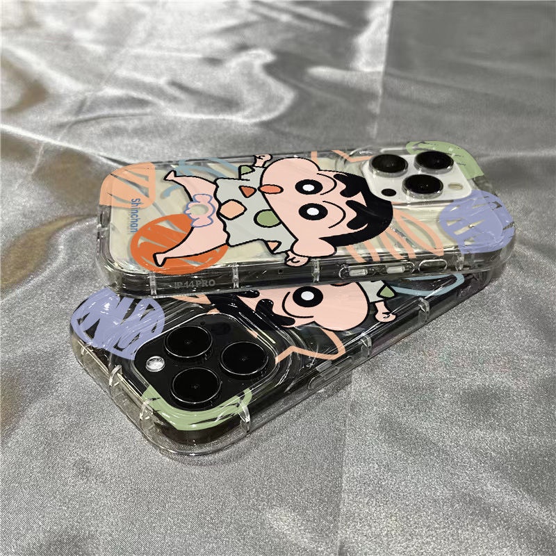 Ốp Điện Thoại Mềm Trong Suốt Hình Shin-Chan Cho iPhone14promax / ZWAR 1312sins 78 plus / 11 xr